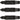 Tilbehør bit 1-2 Phillips & 3/16 Flat Bit 3pk Black